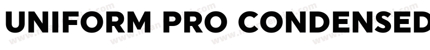 UNIFORM PRO CONDENSED BLACK字体转换